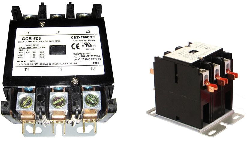 QE Quality - Contact 3 Pole; 24 Vac 30a